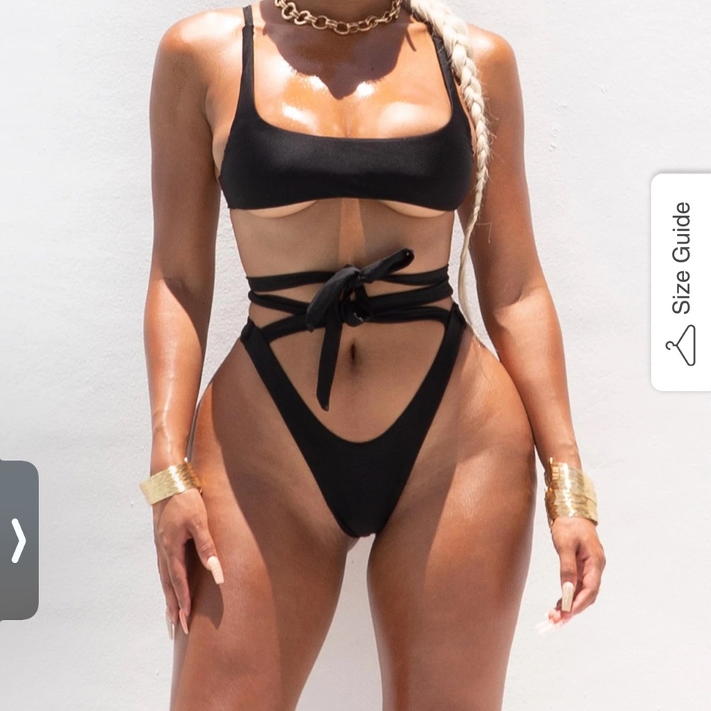 Black Two Piece Bathing Suit